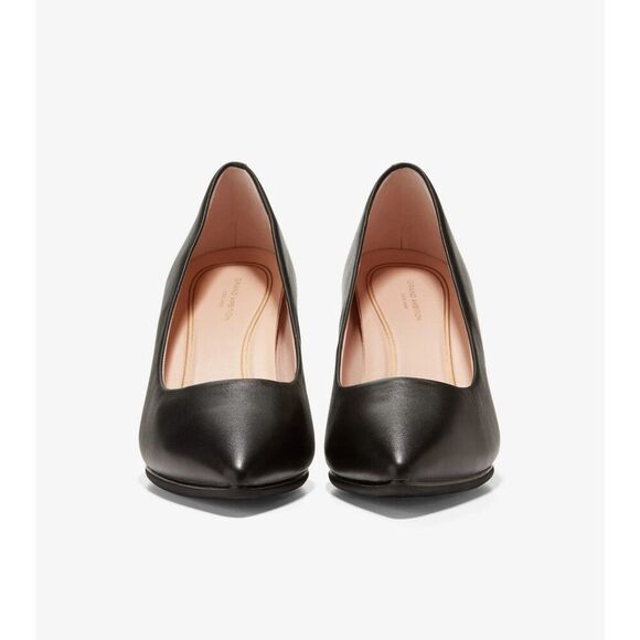 Cole Haan Grand Ambition W15828-001 Heels Women's 9.5 Black Leather Pump ZPO1443 - Picture 3 of 12
